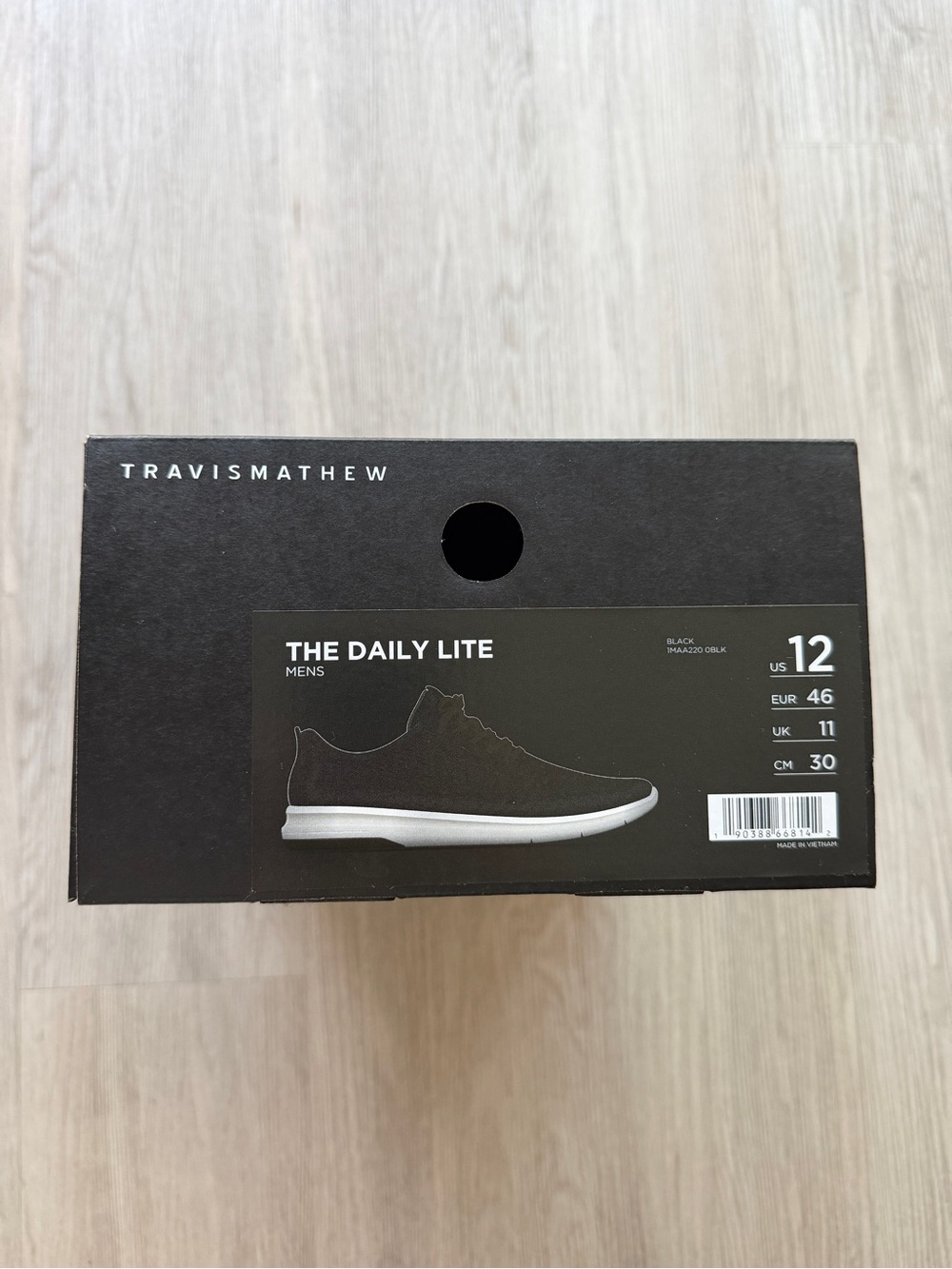 Travis Mathew The Daily Lite Men's Sneakers Black White